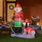 Glitzhome® 7ft. Inflatable Fire Fighter & Puppy Dog With Lights